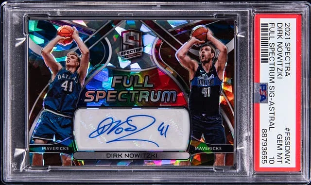2021-22 Panini Spectra Dirk Nowitzki Full Spectrum Signature Astral #FSSDNW card image