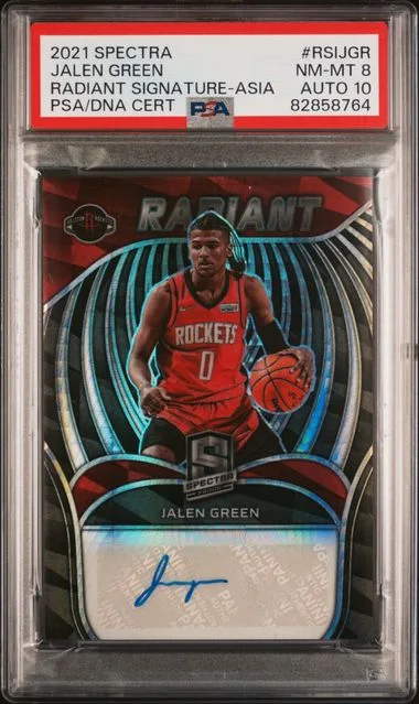 2021-22 Panini Spectra Jalen Radiant Signatures Asia #RSI-JGR card image