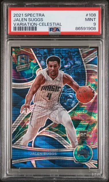 2021-22 Panini Spectra Jalen Suggs Variation-Celestial #108 card image