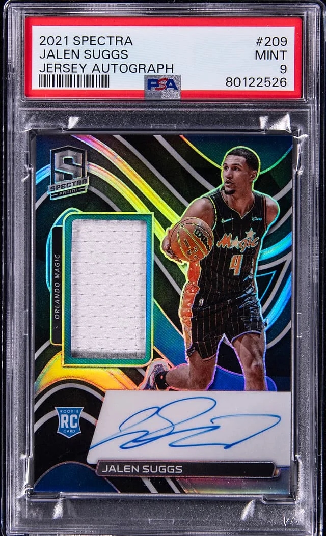 2021-22 Panini Spectra Jalen Suggs Jersey Autograph #209 card image