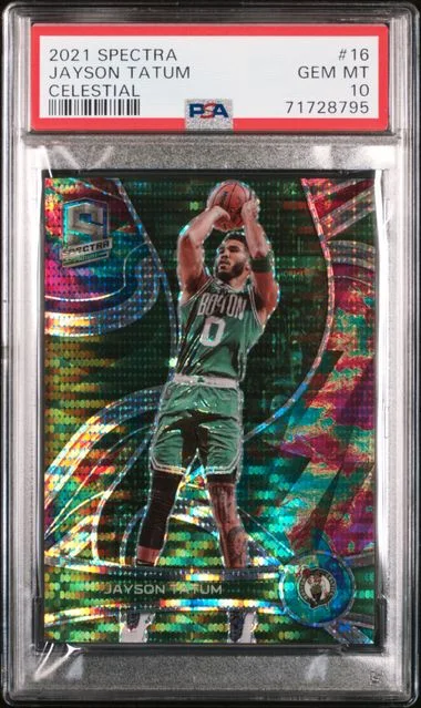 2021-22 Panini Spectra Jayson Tatum Celestial #16 card image