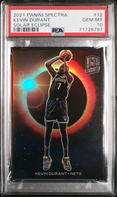 2021-22 Panini Spectra Kevin Durant Solar Eclipse #12 card image