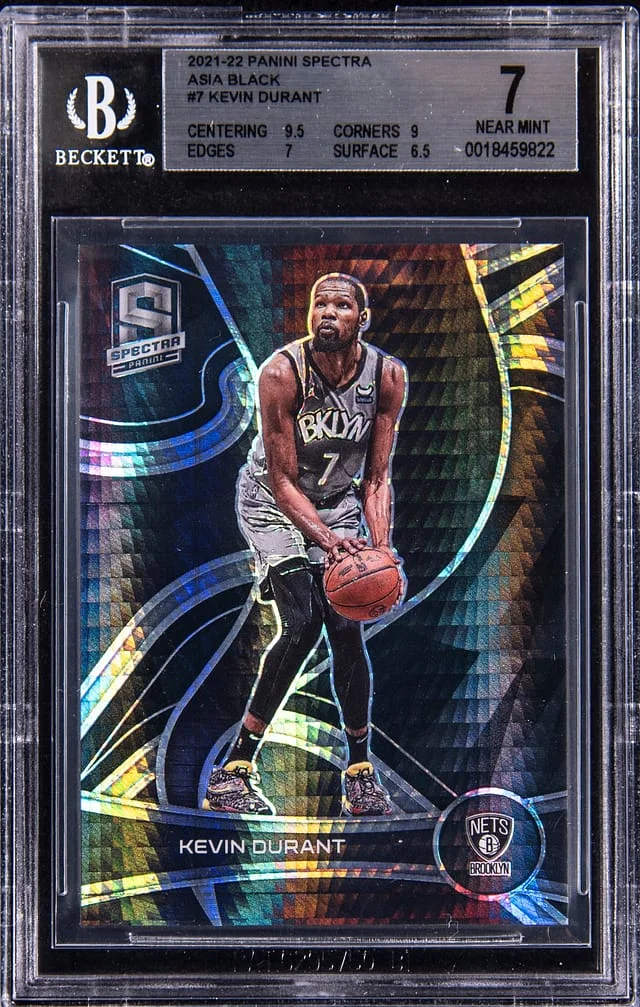 2021-22 Panini Spectra Kevin Durant Asia Black #7 card image