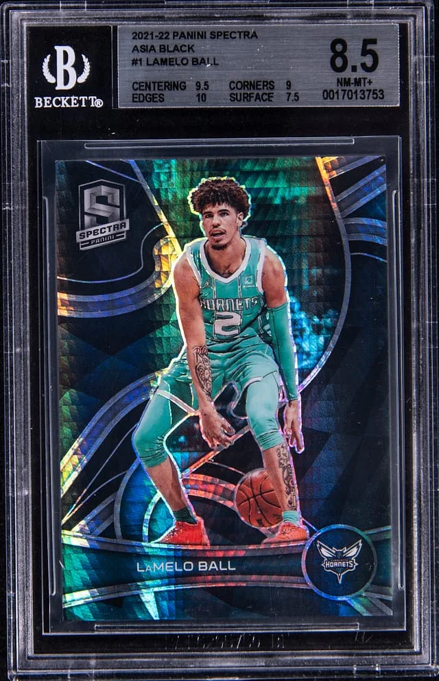 2021-22 Panini Spectra LaMelo Ball Asia Black #1 card image