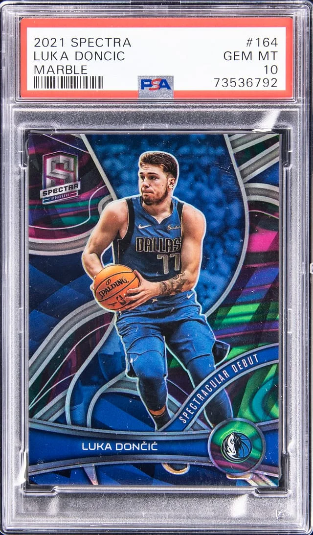 2021-22 Panini Spectra Luka Doncic Marble #164 card image