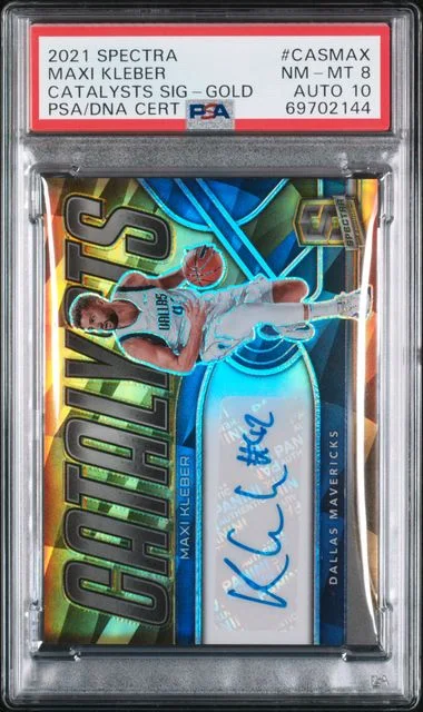 2021-22 Panini Spectra Maxi Kleber Catalysts Signatures Gold #CASMAX card image