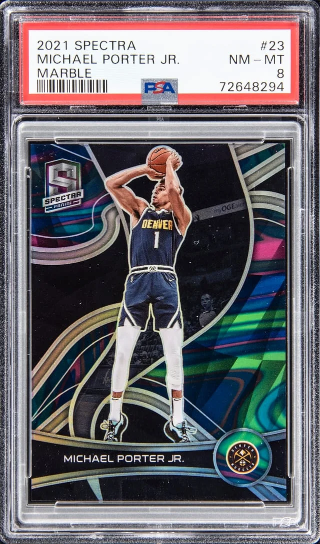 2021-22 Panini Spectra Michael Porter Jr. Marble #23 card image