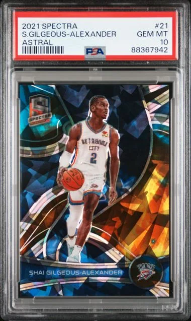 2021-22 Panini Spectra Shai Gilgeous-Alexander Astral #21 card image
