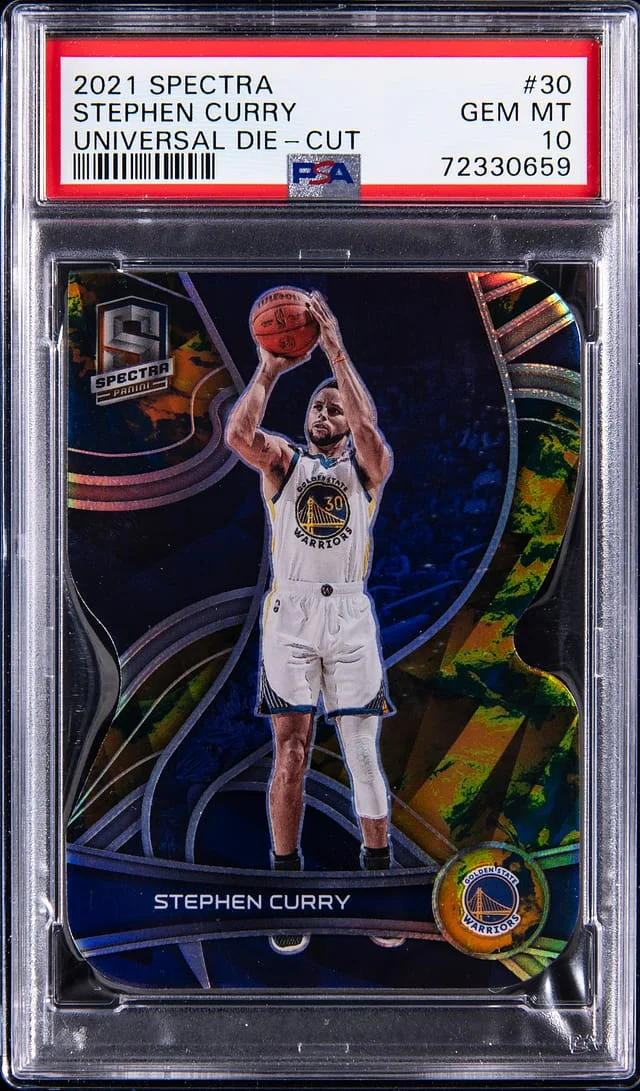 2021-22 Panini Spectra Stephen Curry Universal Die-Cut #30 card image