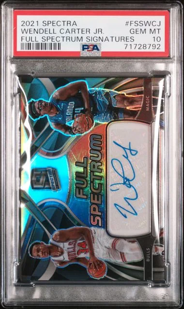 2021-22 Panini Spectra Wendell Carter Jr. Full Spectrum Signatures #FSS-WCJ card image