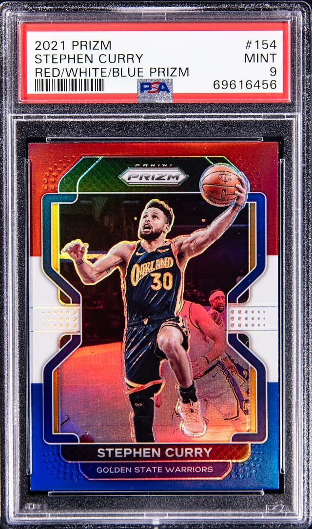 2021-22 Panini Stephen Curry Green Prizm #154 card image