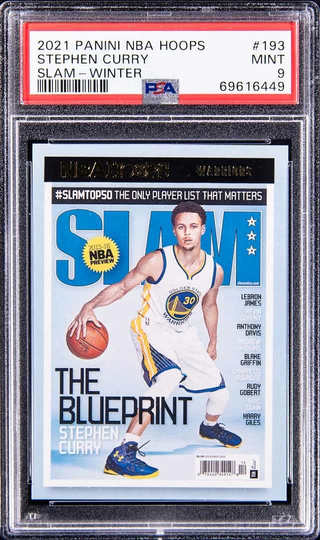 2021-22 Panini Stephen Curry NBA Hoops Slam Winter #193 card image