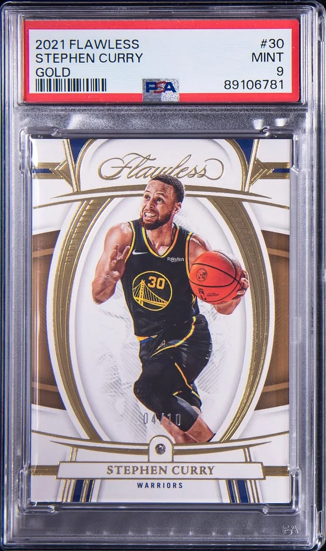 2021-22 Panini Stephen Curry Flawlees Gold #30 card image