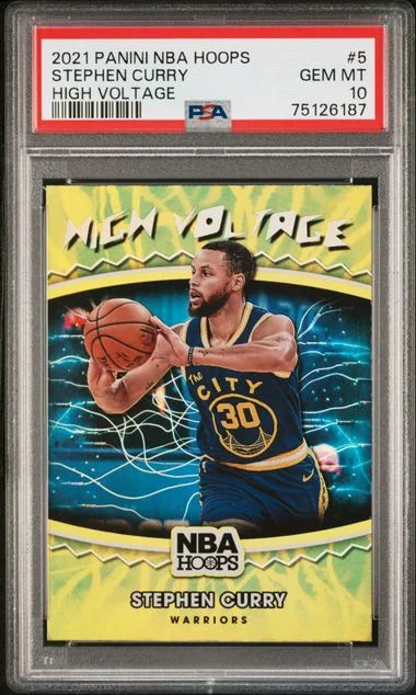 2021-22 Panini Stephen Curry NBA Hoops Hipnotized #5 card image