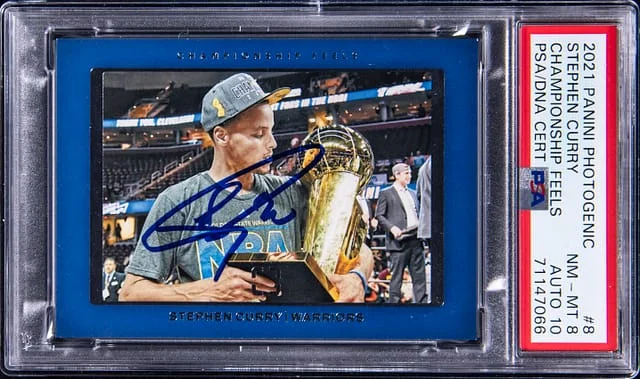 2021-22 Panini Stephen Curry Photogenic Championship Feels #8 card image