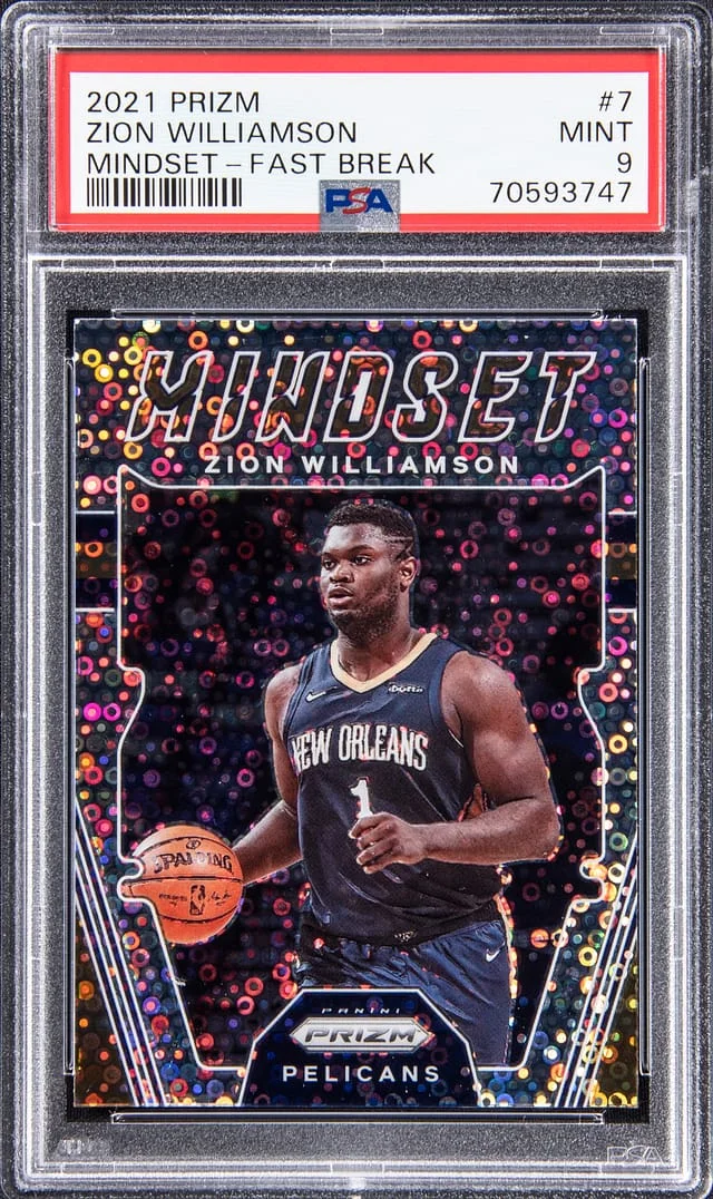 2021-22 Prizm Zion Williamson Mindset - Fast Break #7 card image
