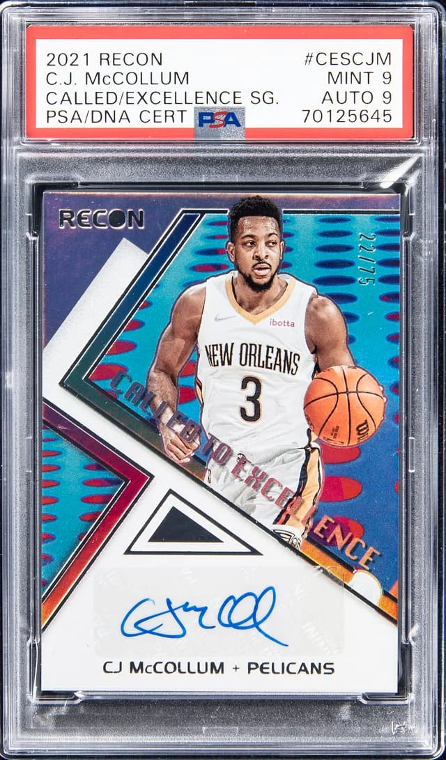 2021-22 Recon C.J McCollum Called/Excellence Signature #CESCJM card image