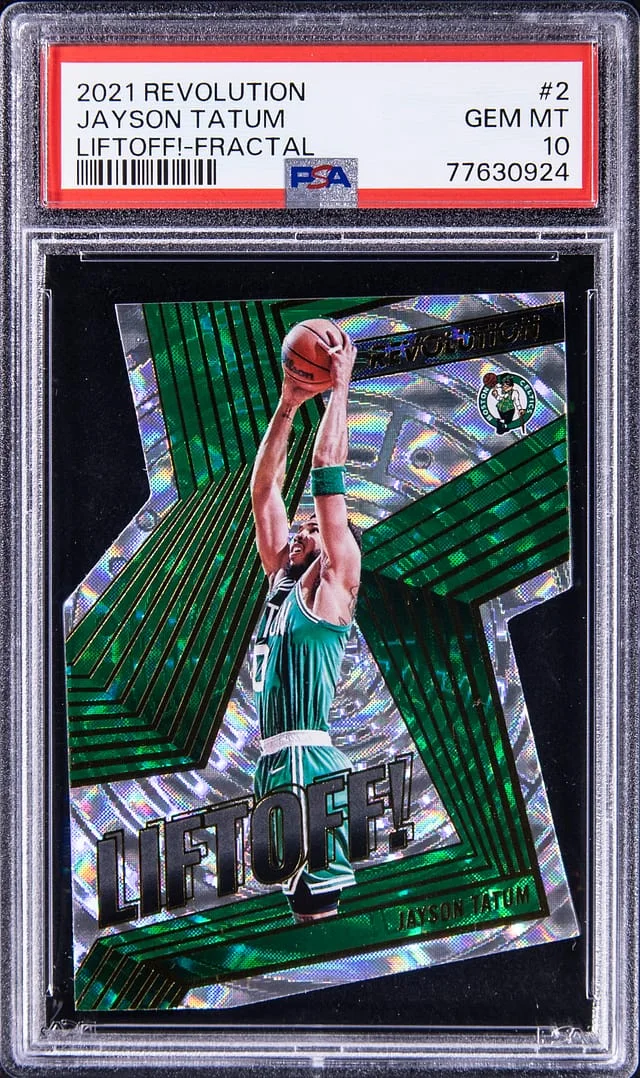 2021-22 Revolution Jayson Tatum Liftoff!-Fractal #2 card image