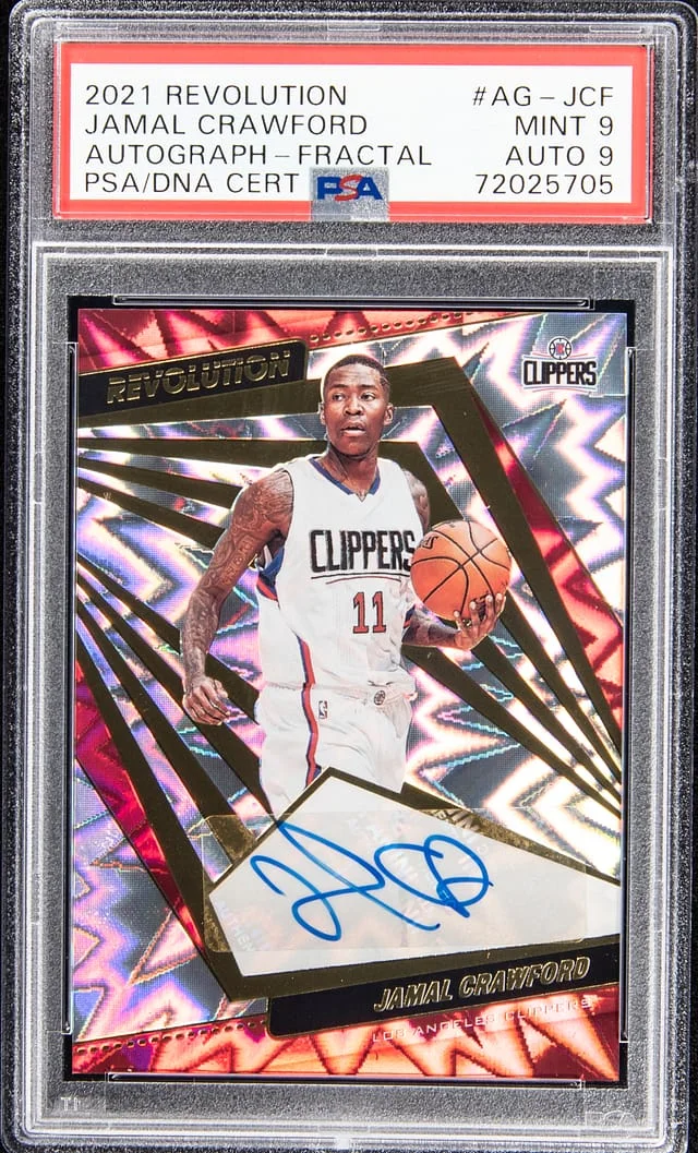 2021-22 Revolutions Autograph - Fractal Jamal Crawford #AG-JCF card image