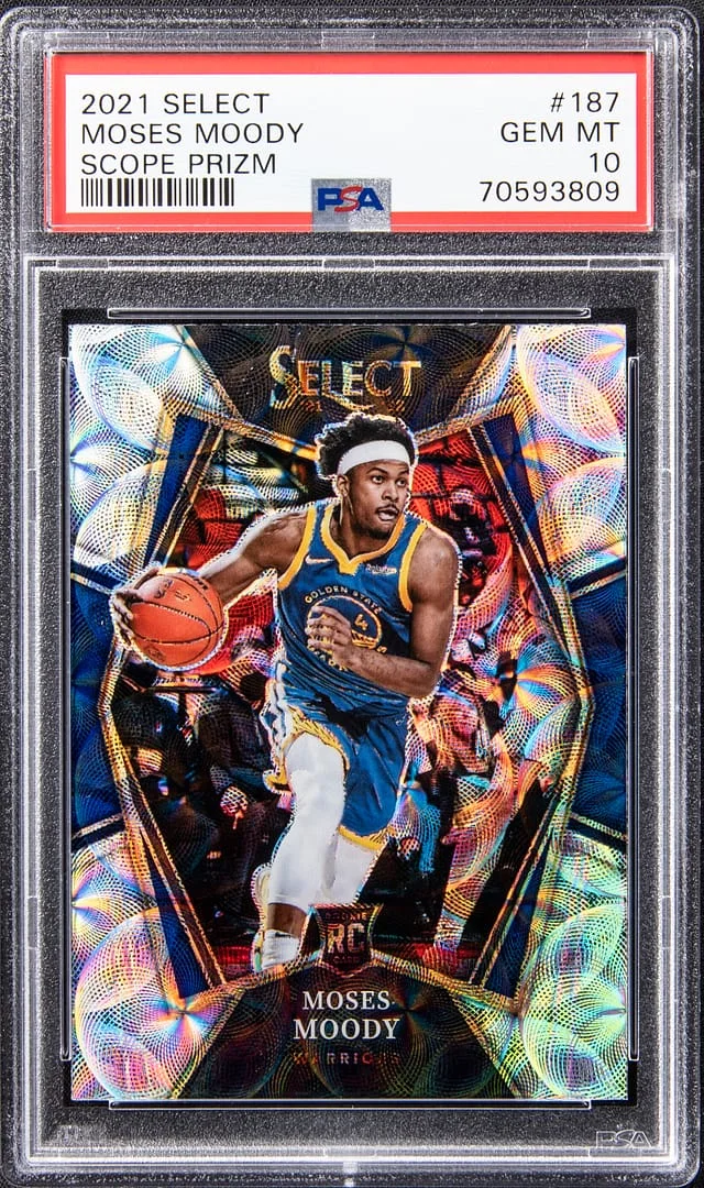 2021-22 Select Moses Moody Scope Prizm #187 card image