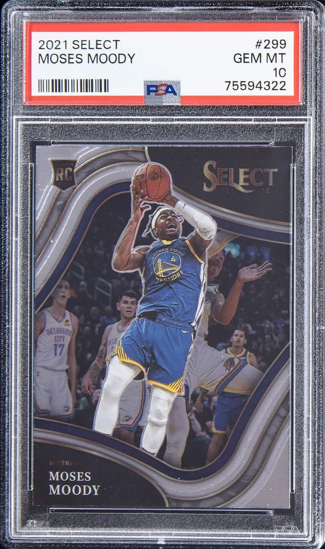 2021-22 Select Moses Moody Courtside #299 card image