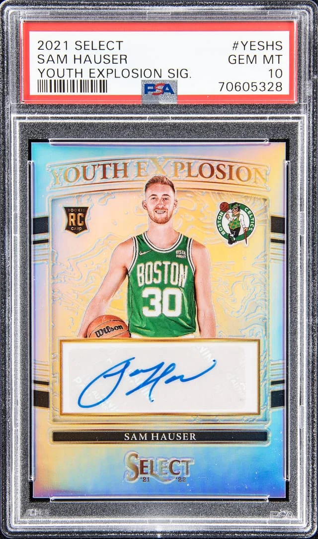 2021-22 Select Sam Hauser Youth Explosion Signature #YESHS card image