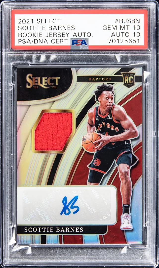 2021-22 Select Scottie Barnes Jersey Autograph #RJSBN card image