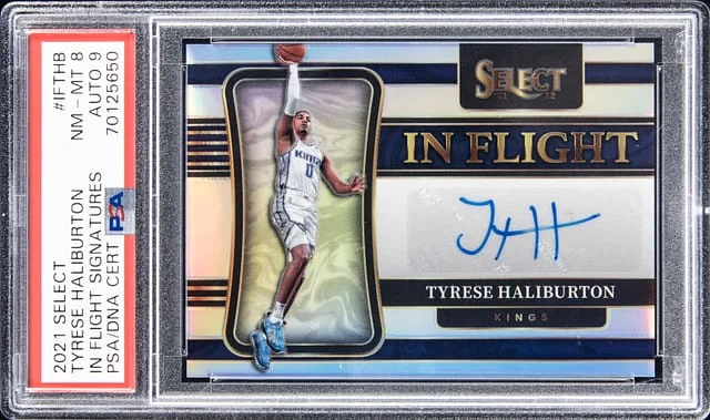 2021-22 Select Tyrese Haliburton In Flight Signatures #IFTHB card image