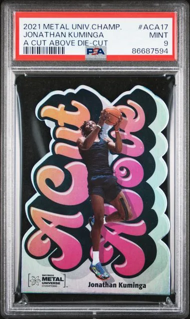 2021-22 SkyBox Metal Universe Champions Jonathan Kuminga A Cut Above Die-Cut #ACA17 card image