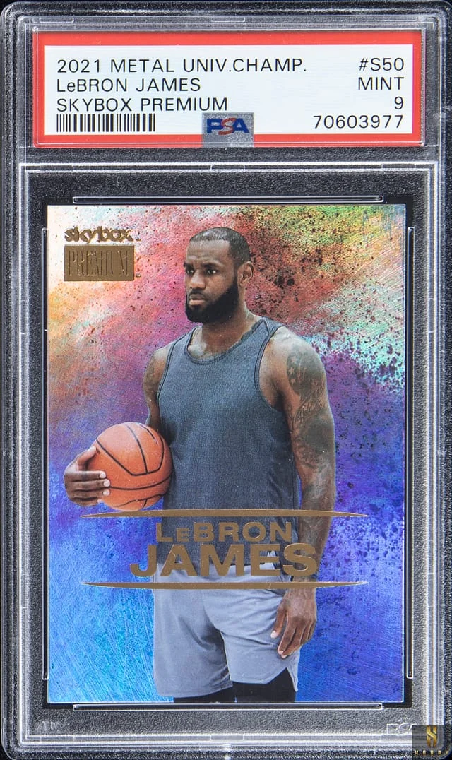 2021-22 SkyBox Metal Universe Champions LeBron James Premium #S50 card image