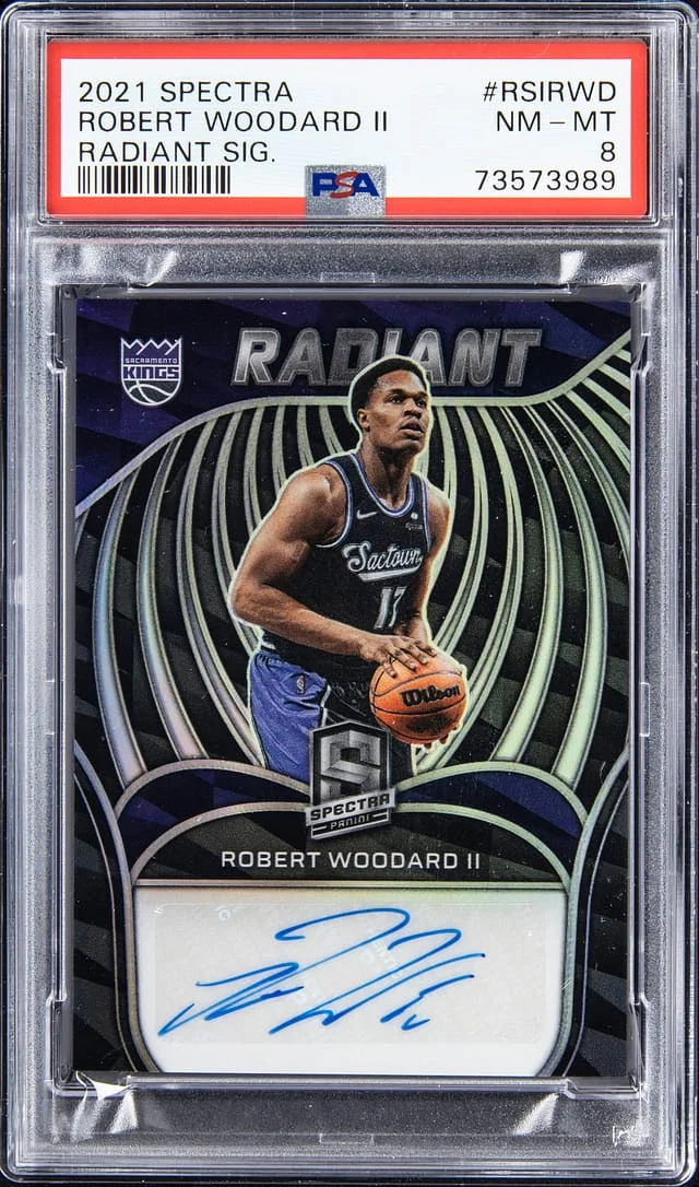 2021-22 Spectra Robert Woodard II Radiant Signatures #RSIRWD card image