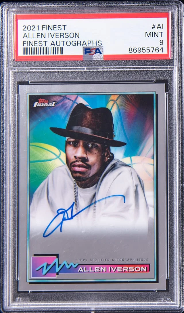 2021-22 Topps Finest Allen Iverson Autograph #AI card image