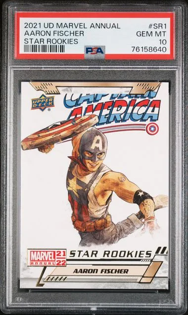 2021-22 Upper Deck Aaron Fischer Marvel Annual Star Rookies #SR1 card image