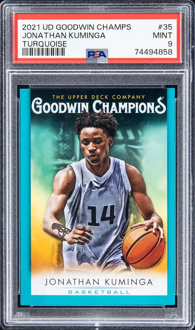 2021-22 Upper Deck Goodwin Champions Jonathan Kuminga Turquoise #35 card image