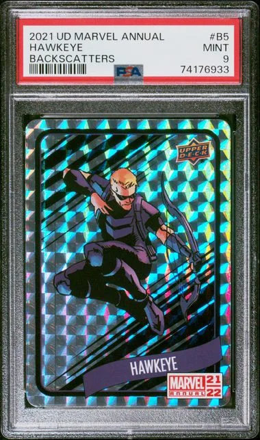 2021-22 Upper Deck Hawkeye Marvel Annual Backscatters #B5 card image