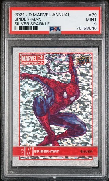 2021-22 Upper Deck Spider-Man Marvel Annual Silver Sparkle #79 card image