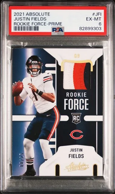 2021 Absolute Force Prime Jfi Justin Fields #no-number card image