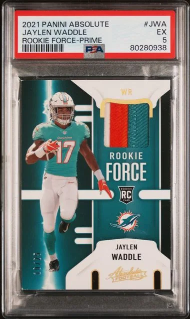 2021 Absolute Force Prime Jwa Jaylen Waddle #no-number card image