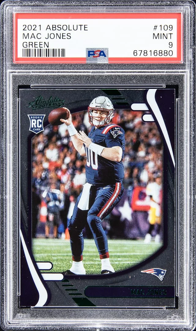 2021 Absolute Mac Jones Green #109 card image