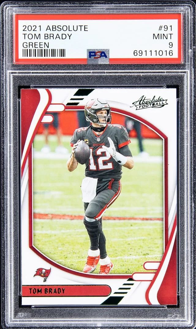 2021 Absolute Tom Brady Green #91 card image