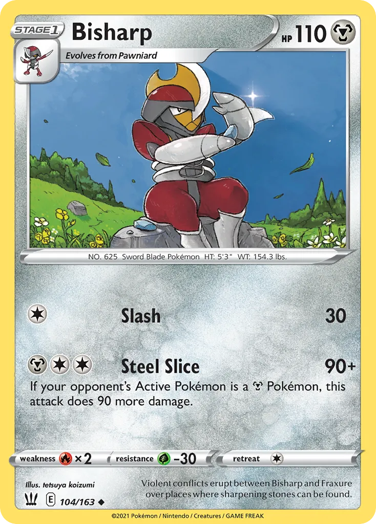 2021 Battle Styles Bisharp Uncommon #104/163 Uncommon card image
