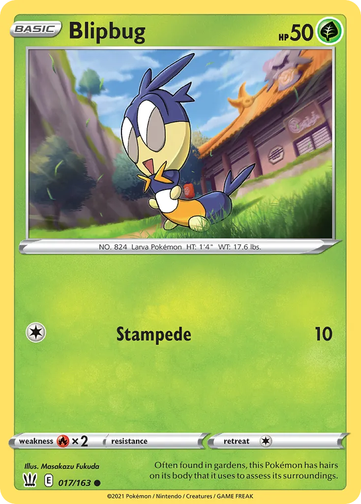 2021 Battle Styles Blipbug Common #017/163 Common card image