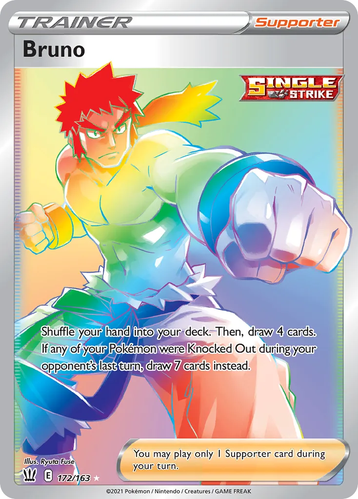 2021 Battle Styles Bruno Uncommon #121/163 Uncommon card image