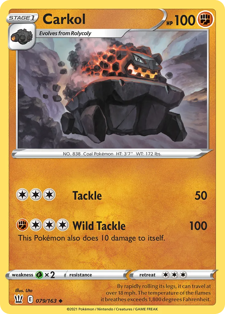 2021 Battle Styles Carkol Uncommon #079/163 Uncommon card image