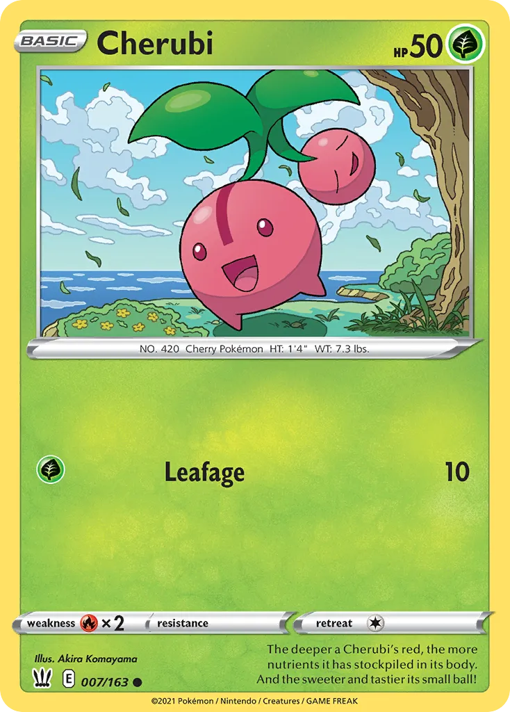 2021 Battle Styles Cherubi Common #007/163 Common card image