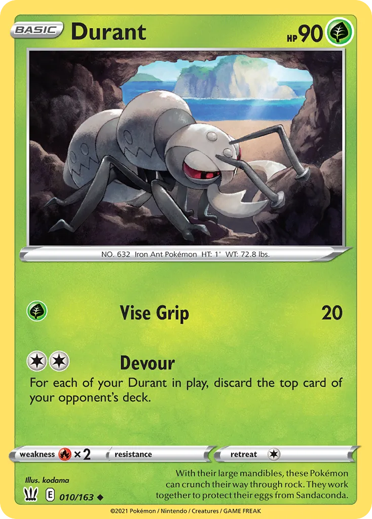 2021 Battle Styles Durant Uncommon #010/163 Uncommon card image