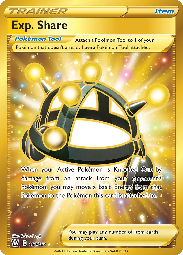 2021 Battle Styles Exp. Share #180/163 Rare Secret card image