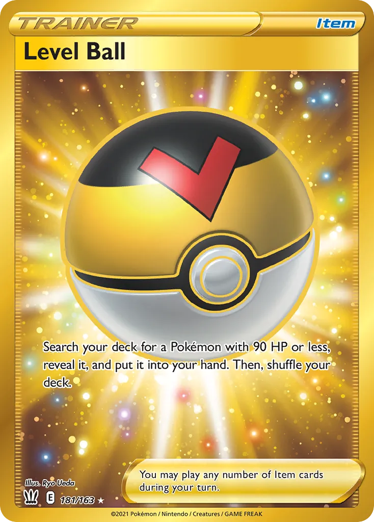 2021 Battle Styles Level Ball #181/163 Rare Secret card image