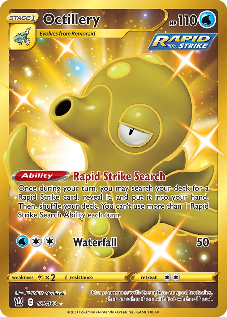 2021 Battle Styles Octillery Rare Holo #037/163 Rare Holo card image