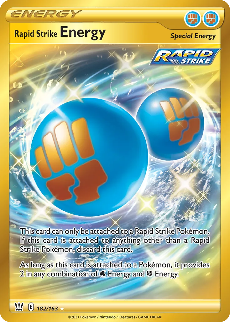 2021 Battle Styles Rapid Strike Energy #140/163 Uncommon card image